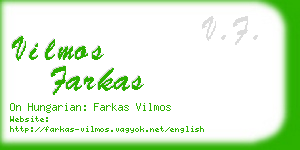 vilmos farkas business card